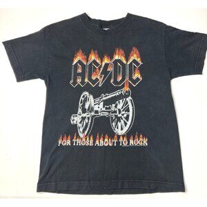 Vintage 2004 ACDC “For Those About to Rock” Youth T-Shirt – Size Medium – EUC